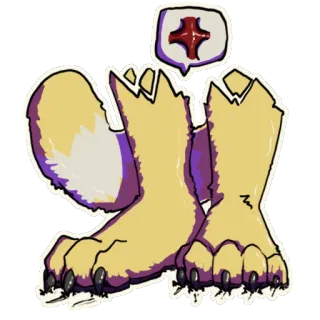 Fuzzy and his Paws! telegram stickers