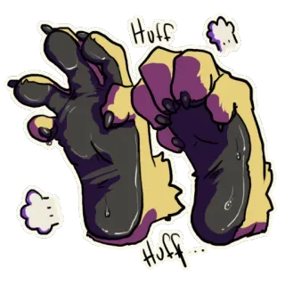 💨 41038b23 Huff
Huff... Furry, Patas, Animal, Desenho, Pés whatsapp sticker