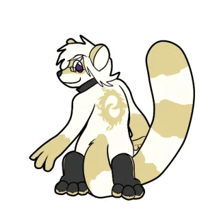 🐾 6ade294d animal, peludo, mamífero, cauda, desenho animado whatsapp sticker