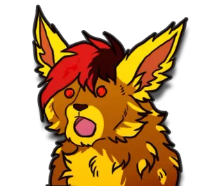 😳 2c6f6cf4 animale, cane, sorpresa, scioccato, carino, meme telegram sticker