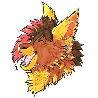 😝 63229cfe Furry, Antro, Antropomorfo, Animale, Canino, Volpe, Personaggio, Adesivo telegram sticker