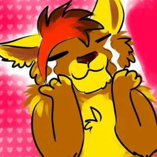 😽 9051ccc5 Furry, Antro, Cartoni animati, Personaggio, Animale, Carino, Kawaii telegram sticker
