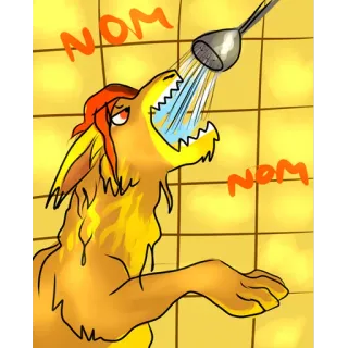 😛 ba31bc9b NOM
NOM cane, doccia, cartone animato, animale, animale domestico telegram sticker