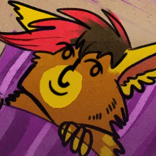 😏 f800944b cartone animato, animale, volpe, personaggio, furry telegram sticker