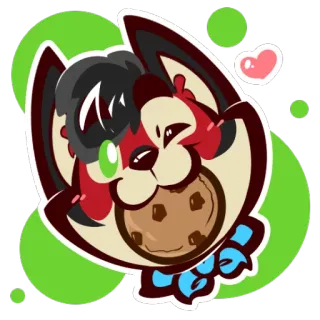 🍪 e2406103 漫画, かわいい, クッキー, 動物, ケモノ whatsapp sticker