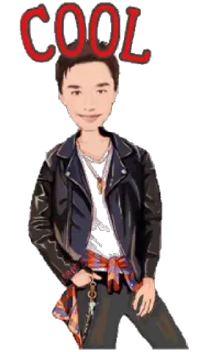 😎 a44e086e COOL 酷, 时尚, 风格, 肖像, 休闲 telegram sticker