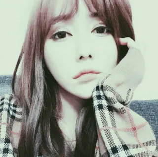 🐾 1b213aa0 mulher, retrato, menina, selfie, rosto, bonita telegram sticker