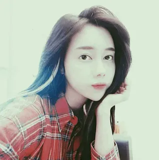 🐾 bc5404b1 mulher, retrato, menina, asiática, pessoa, feminina telegram sticker