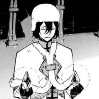 🎲 98128e3c Fyodor Dostoevsky Bungou Stray Dogs Аниме, Манга, Bungou Stray Dogs, Федор Достоевский, Персонаж, Русский, Шляпа, Зима telegram sticker