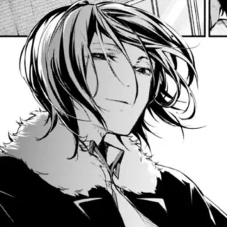 🎲 e3adee2c Fyodor Dostoevsky Bungo Stray Dogs Аниме, Манга, Фёдор Достоевский, Bungo Stray Dogs telegram sticker