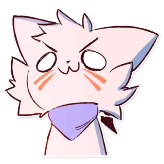 😺 37e35037 кот, злой, мультяшный, стикер, животное, милый, пушистый whatsapp sticker