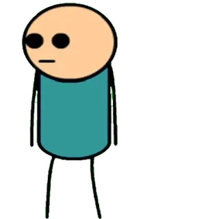 😳 2d34e6e0 Cyanide and Happiness, patyczak, kreskówka, mem, komedia telegram sticker