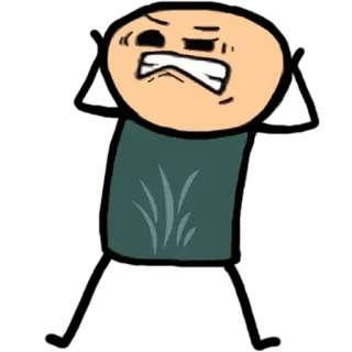 😠 52719cb2 kreskówka, komiks, zły, śmieszne, postać telegram sticker