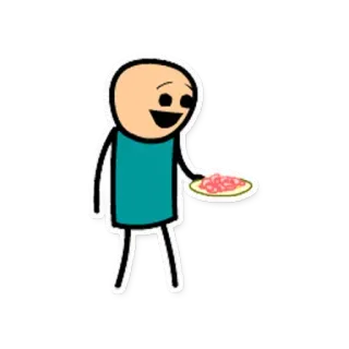 🍗 ef87e22a Cyanide and Happiness, Patyczak, Komiks, Śmieszne, Kreskówka, Postać telegram sticker