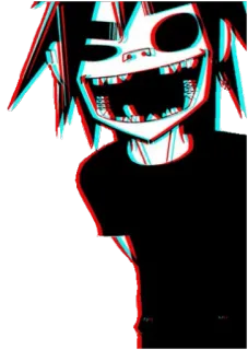 🤪 be9c812d 2-D Gorillaz gorillaz, 2d, música, dibujos animados, banda telegram sticker