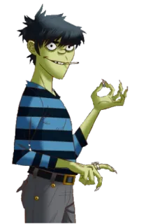 🙂 efc1ee9c Murdoc Niccals Gorillaz Murdoc, Niccals, Gorillaz, Dibujos animados, Personaje, Banda virtual telegram sticker