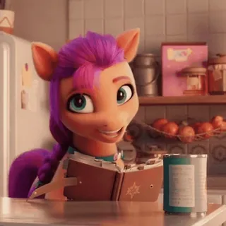 🥰 19205a23 Sunny Starscout My Little Pony: A New Generation 小马, 卡通, 可爱, 动画, 友谊, 阅读, 我的小马驹 telegram sticker