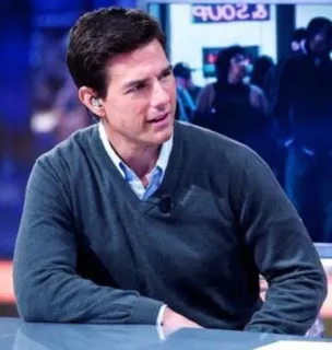 ✖ 2b43c53b Tom Cruise diễn viên, người nổi tiếng, chân dung telegram sticker