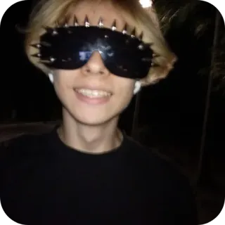 😎 5c9822f1 người, kính râm, khuôn mặt, chân dung, thiếu niên telegram sticker