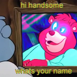 💋 38300e7b hi handsome
whats your name oso, dibujo animado, guapo, animal, pregunta whatsapp sticker