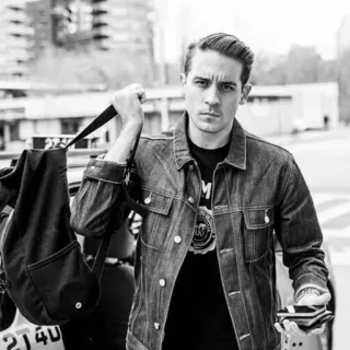 〰 21741608 G-Eazy G-Eazy, Músico, Rapper, Celebridade, Homem, Retrato, Preto e branco whatsapp sticker