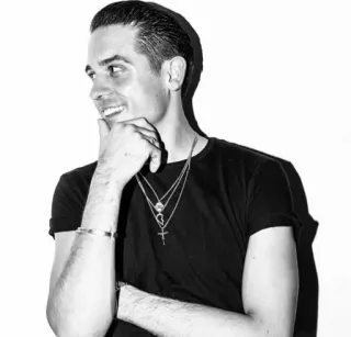 〰 7b690817 G-Eazy G-Eazy, Rapper, Músico, Celebridade, Retrato, Preto e branco whatsapp sticker