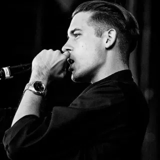 〰 b603466f G-Eazy rapper, músico, G-Eazy, cantor, microfone, música, artista, intérprete whatsapp sticker