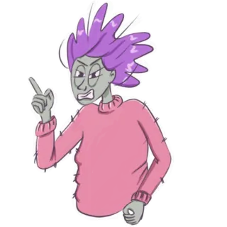😡 2da37c7b cartoon, personage, illustratie, sticker telegram sticker