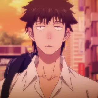 🏆 63cd1294 Anime, Hombre, Personaje, Retrato, Calle, Ciudad, Casual telegram sticker