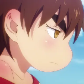 🏅 b312b6d0 anime, retrato, chica, expresión telegram sticker