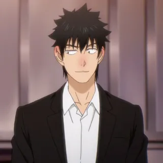 🏅 e49b2e0c Anime, Personaje, Hombre, Traje, Retrato telegram sticker