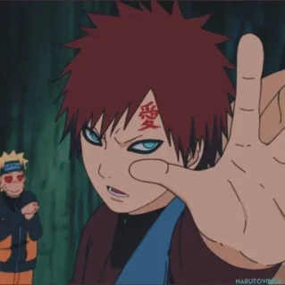 💋 ee7121cb Gaara Naruto anime, gaara, naruto, karakter, stiker telegram sticker
