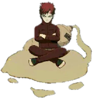 🙏 7f3047ac Gaara Naruto อนิเมะ, มังงะ, ทราย, นินจา, กาอาระ telegram sticker