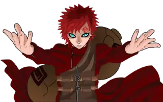 😡 8312c095 Gaara Naruto อนิเมะ, มังงะ, นารูโตะ, กาอาระ, นินจา telegram sticker