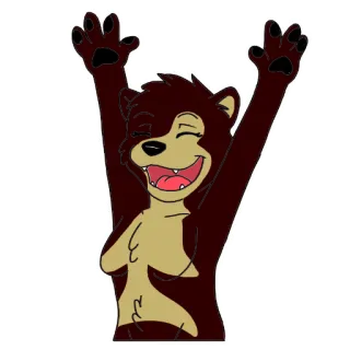 😄 5415ff08 Bär, Cartoon, Fröhlich, Tier, Fell telegram sticker