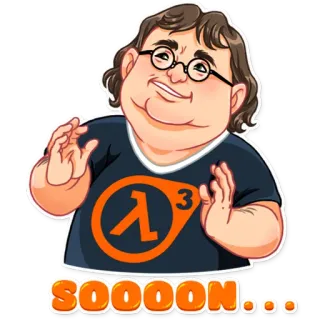 Gabe Newell telegram stickers