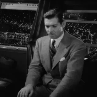 ➖ 0dedf186 Đàn ông, Áo vest, Cổ điển, Trắng đen, U sầu, Phim kinh điển, Diễn viên telegram sticker