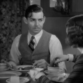 ➖ fed0f115 người đàn ông, bàn, thức ăn, bữa sáng, cốc, người, bữa ăn telegram sticker