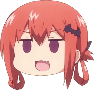 π 0e9cce55 Satania Gabriel Dropout anime, demon, cute, chibi, funny telegram sticker