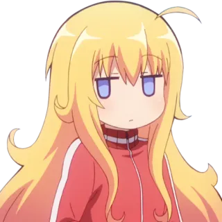 π 6687d4cf Gabriel Tenma White Gabriel DropOut anime, girl, angel, blonde, Gabriel DropOut telegram sticker