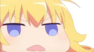 π 6924a130 anime, character, angry, facial expression, cartoon telegram sticker