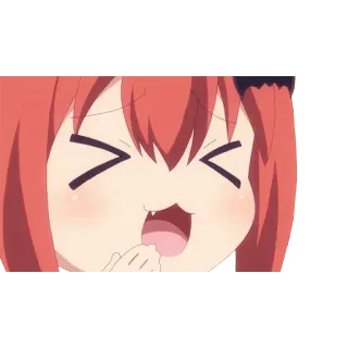 😆 0d9ea7f9 Satania Anime, Manga, Lucu, Imut, Satania, Gabriel DropOut telegram sticker