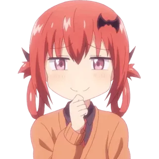 😏 fec60de0 Satania McDowell Kurumizawa Gabriel DropOut anime, manga, satania, gabriel dropout, iblis, imut, stiker telegram sticker