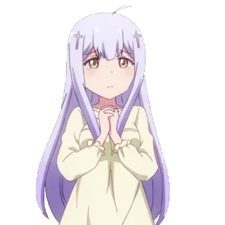 🙏 0a769a74 Gabriel White Tenma Gabriel DropOut อนิเมะ, ผู้หญิง, ตัวละคร, Gabriel DropOut whatsapp sticker