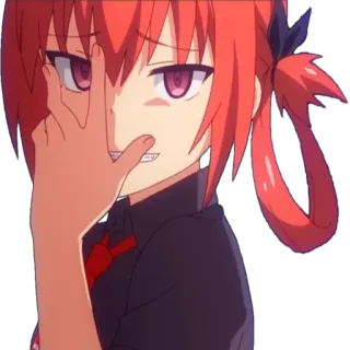😎 24619f75 Satania Gabriel DropOut Anime, Gadis, Satania, Gabriel Dropout, Iblis, Karakter, Stiker telegram sticker