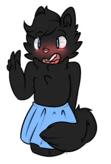 😊 8508174c Furry, Váy, Hình người thú, Hoạt hình, Động vật, Nhân vật telegram sticker