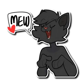 😸 99f2ce29 MEW mèo, meo, động vật, dễ thương, trái tim, hoạt hình telegram sticker