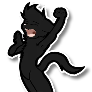 😪 f8b0e740 mèo, động vật, dễ thương, buồn ngủ, ngáp, hoạt hình telegram sticker