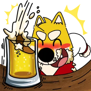 🍺 ade8e2b2 cane, birra, alcol, bere, divertimento, festa, celebrazione telegram sticker
