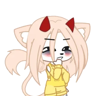 ☁️ 1e2bdbca Kartun, Anime, Karakter, Gacha telegram sticker